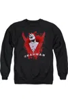 Gildan Justice League Of America Possession Adult Crewneck Sweatshirt In Black