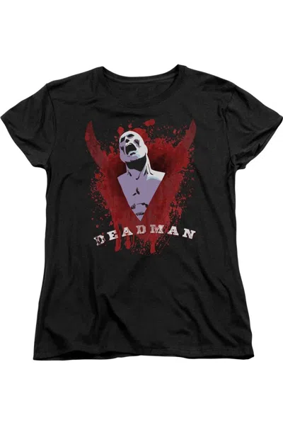 Gildan Justice League Of America Possession Short Sleeve Womens Tee / T-shirt In Black
