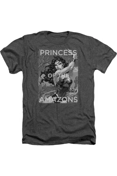 Gildan Justice League Of America Princess Of The Amazons Adult Heather Tee / T-shirt In Pink