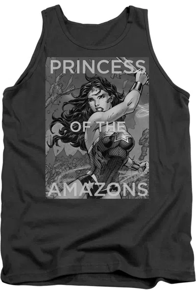 Gildan Justice League Of America Princess Of The Amazons Adult Tank Top In Black