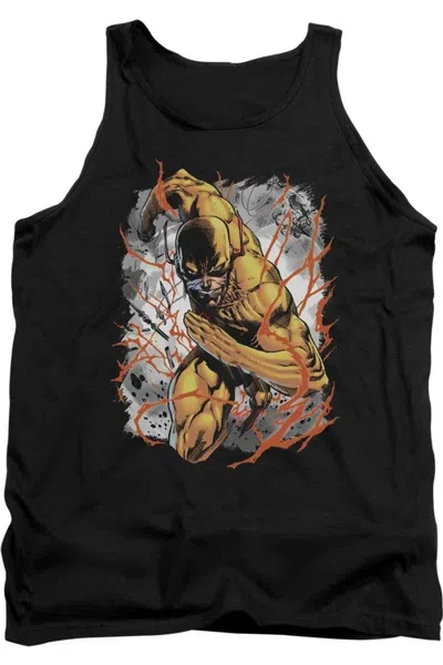 Gildan Justice League Of America Reversed Adult Tank Top In Black