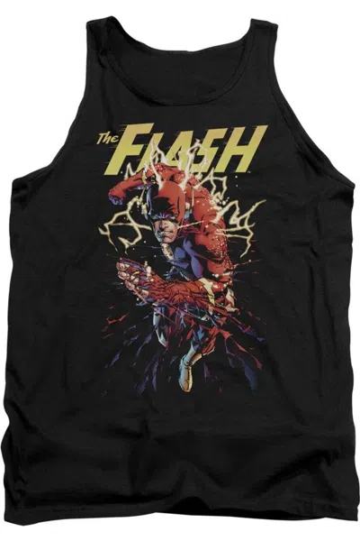 Gildan Justice League Of America Ripping Apart Adult Tank Top In Black