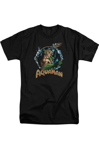 Gildan Justice League Of America Ruler Of The Seas Short Sleeve Adult Tall Tee / T-shirt In Black