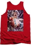 Gildan Justice League Of America Say My Name Adult Tank Top In Red