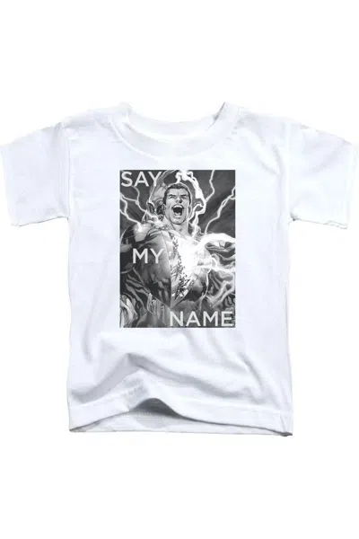 Gildan Kids' Justice League Of America Say My Name Short Sleeve Youth Tee / T-shirt In Black