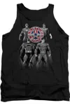 Gildan Justice League Of America Shades Of Gray Adult Tank Top In Black