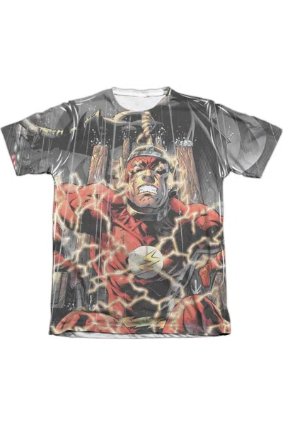 Gildan Justice League Of America Shock Therapy Adult Poly/cotton Short Sleeve Tee / T-shirt In White