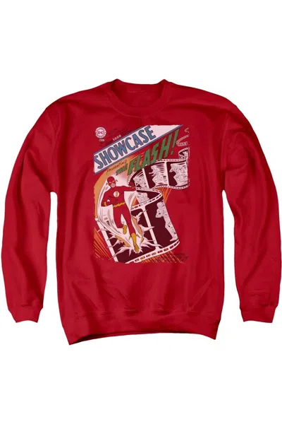 Gildan Justice League Of America Showcase #4 Cover Adult Crewneck Sweatshirt In Red