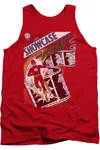 Gildan Justice League Of America Showcase #4 Cover Adult Tank Top In Red