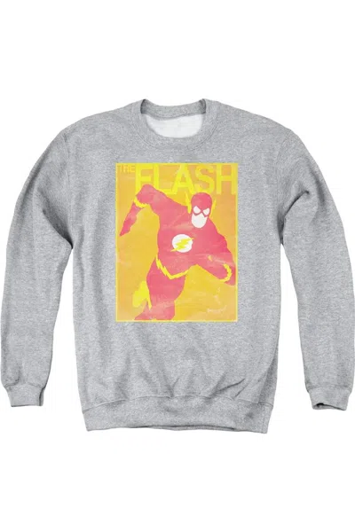 Gildan Justice League Of America Simple Flash Poster Adult Crewneck Sweatshirt In Multi