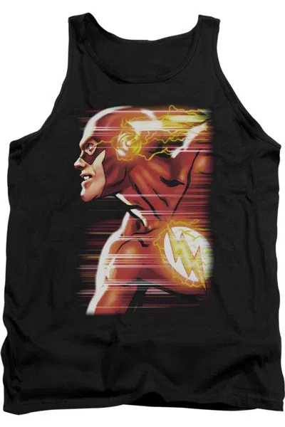 Gildan Justice League Of America Speed Head Adult Tank Top In Black