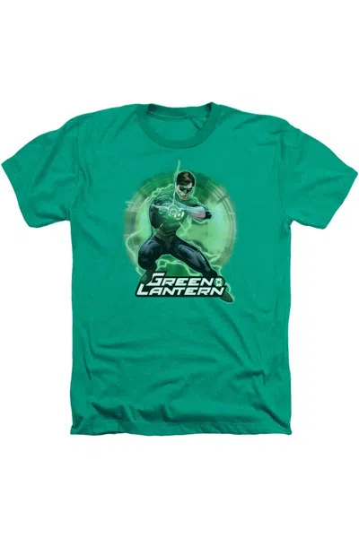 Gildan Justice League Of America Spin Short Sleeve Adult Tee / T-shirt In Green