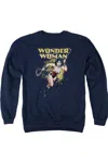 Gildan Justice League Of America Star Lasso Adult Crewneck Sweatshirt In Blue