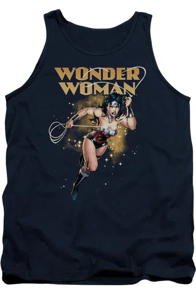 Gildan Justice League Of America Star Lasso Adult Tank Top In Blue