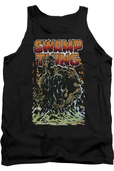 Gildan Justice League Of America Swamp Thing Adult Tank Top In Black