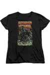 Gildan Justice League Of America Swamp Thing Short Sleeve Womens Tee / T-shirt In Black