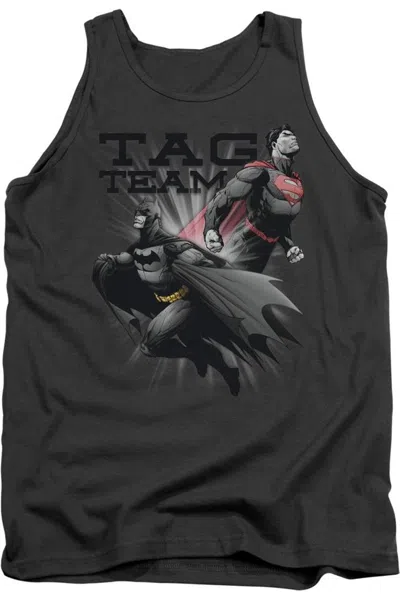 Gildan Justice League Of America Tag Team Adult Tank Top In Pink