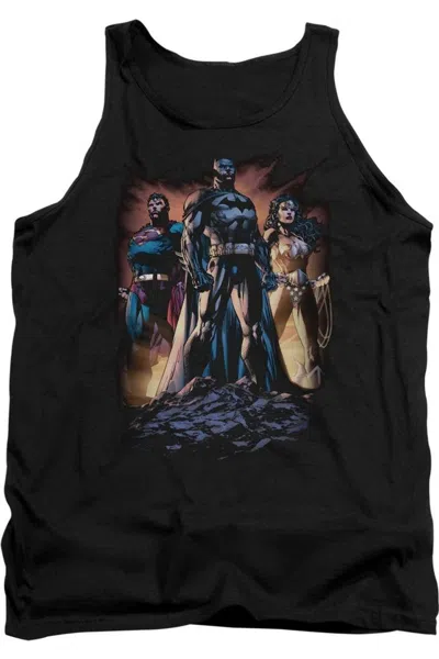Gildan Justice League Of America Take A Stand Adult Tank Top In Black
