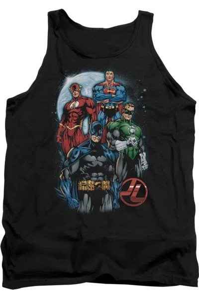 Gildan Justice League Of America The Four Adult Tank Top In Black