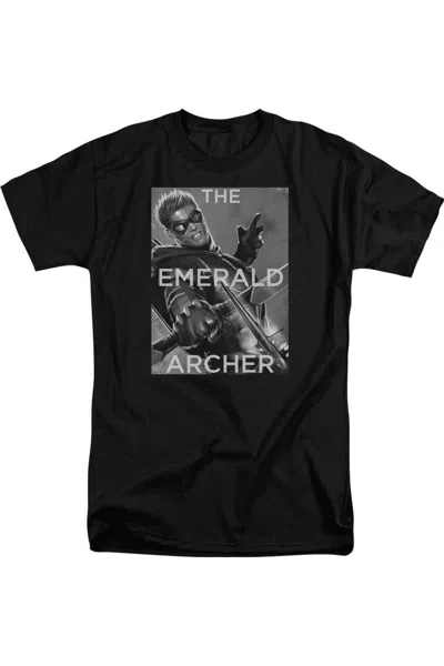 Gildan Justice League Of America Trigger Short Sleeve Adult Tall Tee / T-shirt In Black