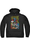 Gildan Justice League Of America Ultimate Scarifice Adult Pull Over Hoodie / Hooded Sweatshirt In Black