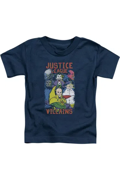 Gildan Kids' Justice League Of America Villians Short Sleeve Toddler Tee / T-shirt In Blue