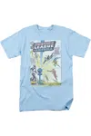 Gildan Justice League Of America Vintage Cover 12 Short Sleeve Adult Tee / T-shirt In Blue