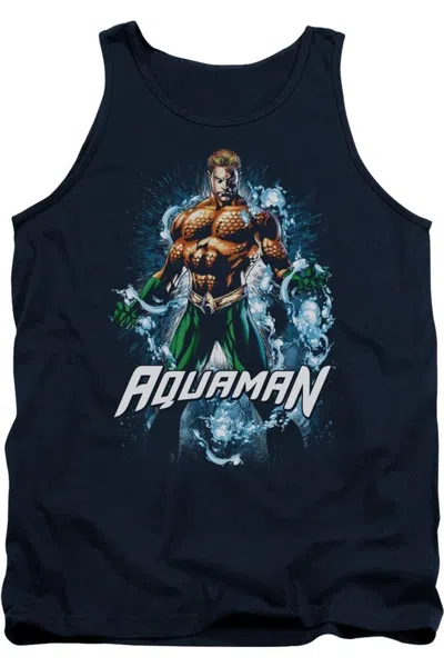 Gildan Justice League Of America Water Powers Adult Tank Top In Blue