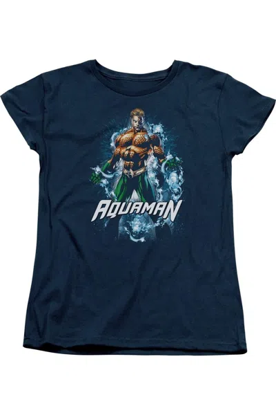 GILDAN JUSTICE LEAGUE OF AMERICA WATER POWERS SHORT SLEEVE WOMENS TEE / T-SHIRT