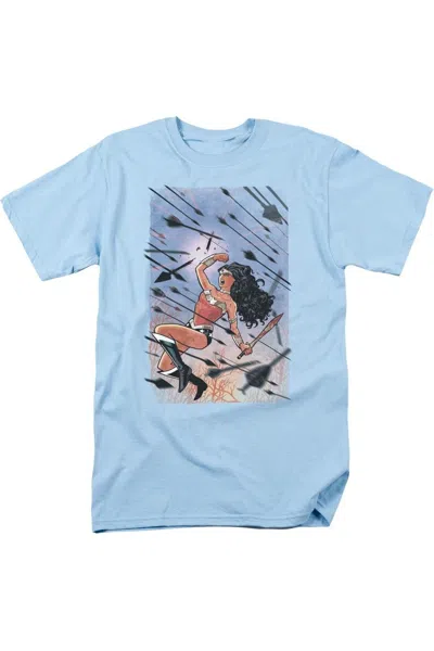 Gildan Justice League Of America Wonder Woman #1 Short Sleeve Adult Tee / T-shirt In Blue