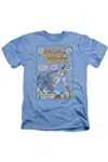 Gildan Justice League Of America Wonder Woman #212 Cover Adult Heather Tee / T-shirt In Blue