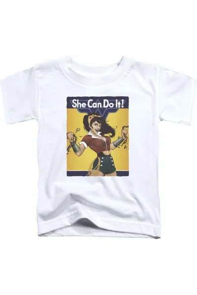 Gildan Kids' Justice League Of America Wonder Woman Bombshell Short Sleeve Youth Tee / T-shirt In White