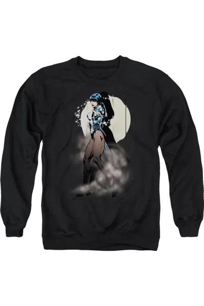 Gildan Justice League Of America Zatanna Illusion Adult Crewneck Sweatshirt In Black