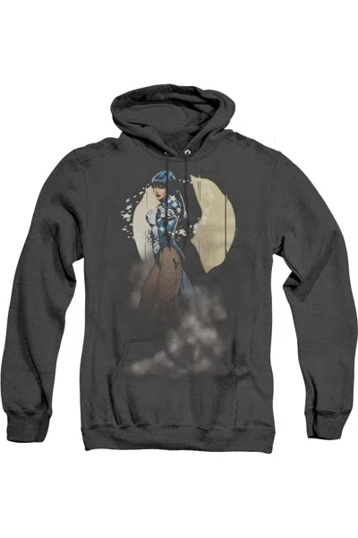 Gildan Justice League Of America Zatanna Illusion Adult Heather Hoodie / Hooded Sweatshirt In Black