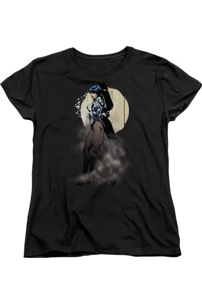 Gildan Justice League Of America Zatanna Illusion Short Sleeve Womens Tee / T-shirt In Black