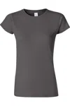 Gildan Ladies Soft Style Short Sleeve T-shirt In Pink