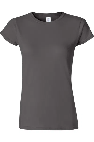 Gildan Ladies Soft Style Short Sleeve T-shirt In Pink