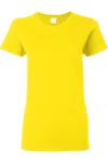 Gildan Ladies/womens Heavy Cotton Missy Fit Short Sleeve T-shirt In White