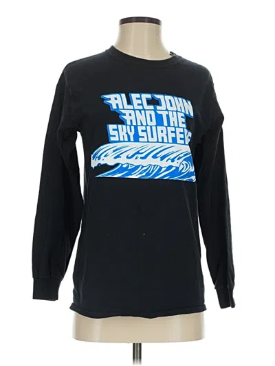 Pre-owned Gildan Long Sleeve T-shirt In Black