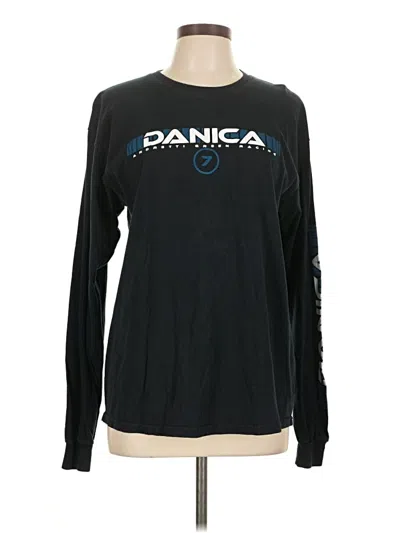 Pre-owned Gildan Long Sleeve T-shirt In Black