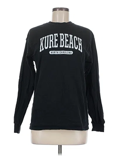 Pre-owned Gildan Long Sleeve T-shirt In Black