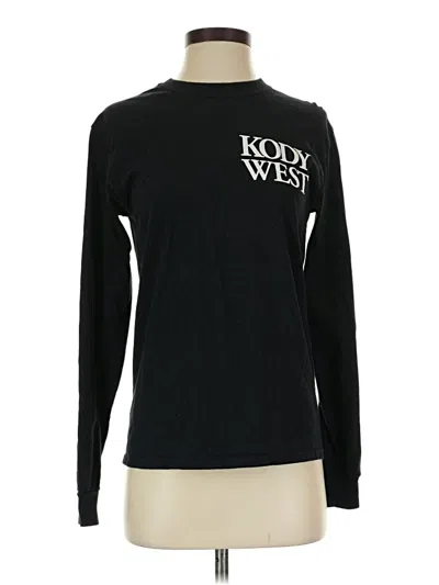 Pre-owned Gildan Long Sleeve T-shirt In Black