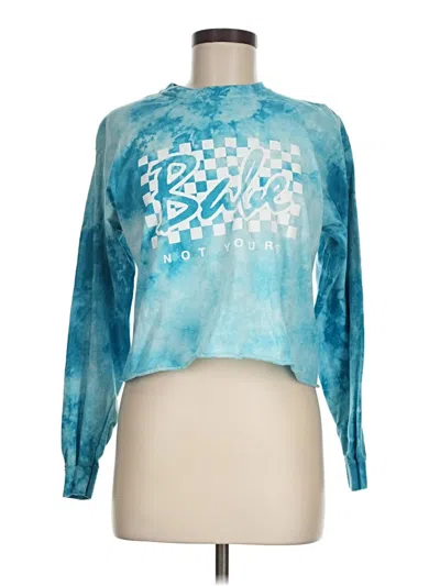 Pre-owned Gildan Long Sleeve T-shirt In Blue