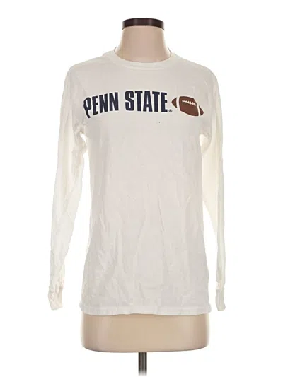 Pre-owned Gildan Long Sleeve T-shirt In Ivory