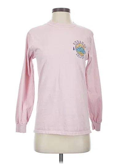 Pre-owned Gildan Long Sleeve T-shirt In Pink