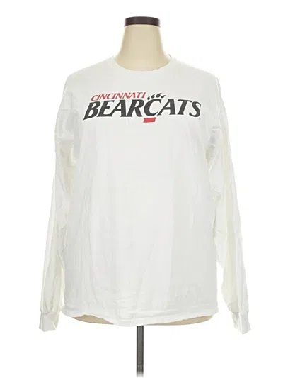 Pre-owned Gildan Long Sleeve T-shirt In White