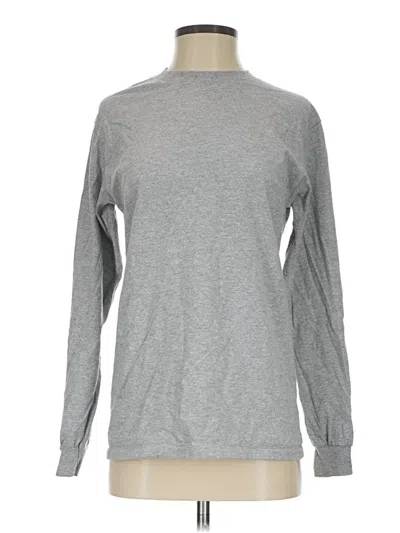Pre-owned Gildan Long Sleeve Turtleneck In Gray