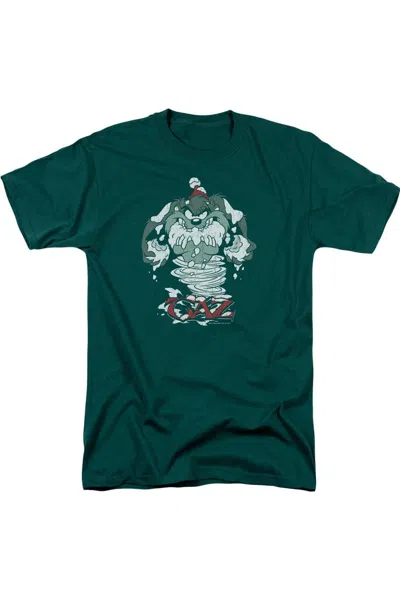 Gildan Looney Tunes Abominable Tazman Short Sleeve Adult Tee / T-shirt In Green