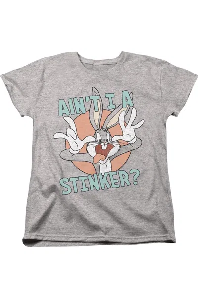 Gildan Looney Tunes Ain´t I A Stinker Short Sleeve Women´s T-shirt In Gray