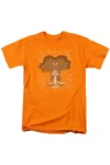 Gildan Looney Tunes Being Watched Short Sleeve Adult Tee / T-shirt In Orange